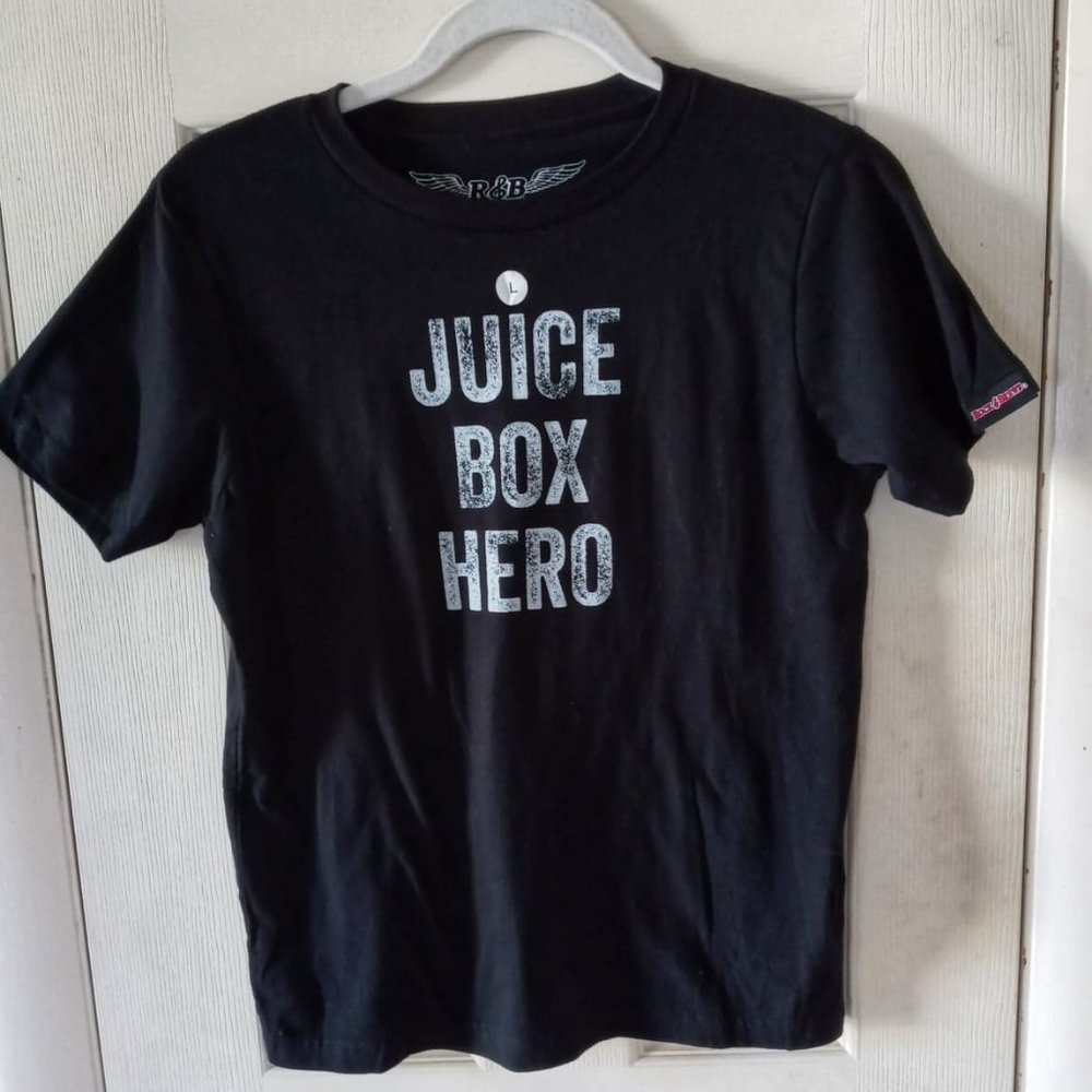 3/$10 - Junior's "Juice Box Hero" Rock & Brews T-shirt